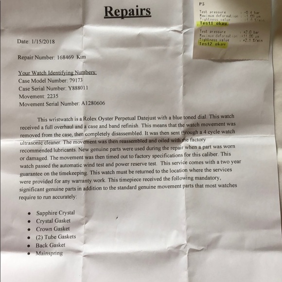 Rolex Oyster Perpetual Datejust w/ Blue Face - Picture 6 of 8